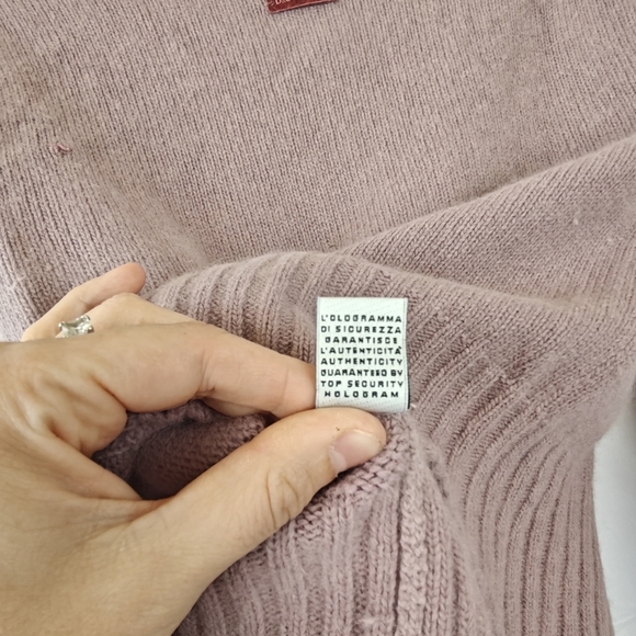 Dolce & Gabanna Button Up Pink V-neck Knit Cartigan Wool Blend 3/4 Sleeves Small - Picture 16 of 16